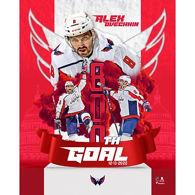 Alexander Ovechkin Washington Capitals Unsigned 800 Goals Stylized Photograph