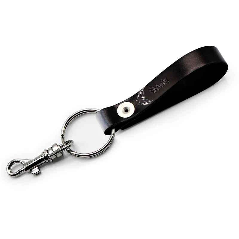 Washington Capitals Personalized Leather Loop Keychain