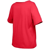 Girl's Youth New Era  Red Washington Capitals Flip Sequin T-Shirt