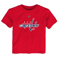 T-shirt bébé Outerstuff rouge avec logo principal des Capitals de Washington