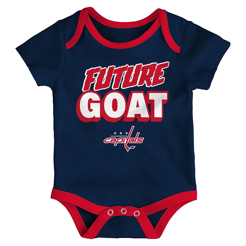 Ensemble de trois bodies pour bébé Washington Capitals Loyal Buddies