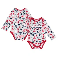 Body à manches longues pour bébé blanc Washington Capitals Quick Learner