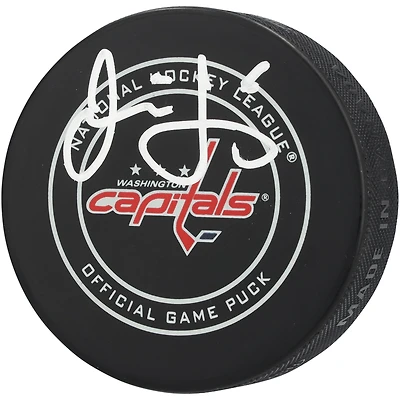 V106832 Casquettes Jaromir Jagr Washington Capitals Rondelle de jeu officielle autographiée Jaromir Jagr AUT RONDELLE DE HOCKEY 45834 AUTEQPPUC PUCKJA0070 #4