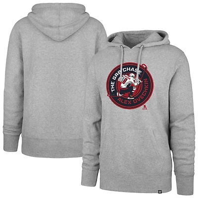 Sweat à capuche gris '47 Alexander Ovechkin pour homme des Washington Capitals GR8 Chase Headline