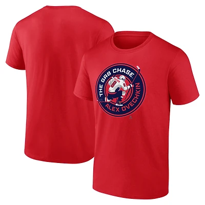 Men's Fanatics Alexander Ovechkin Red Washington Capitals The GR8 Chase T-Shirt