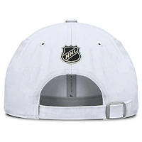 Men's Fanatics  White Washington Capitals Authentic Pro Hockey Fights Cancer Adjustable Hat