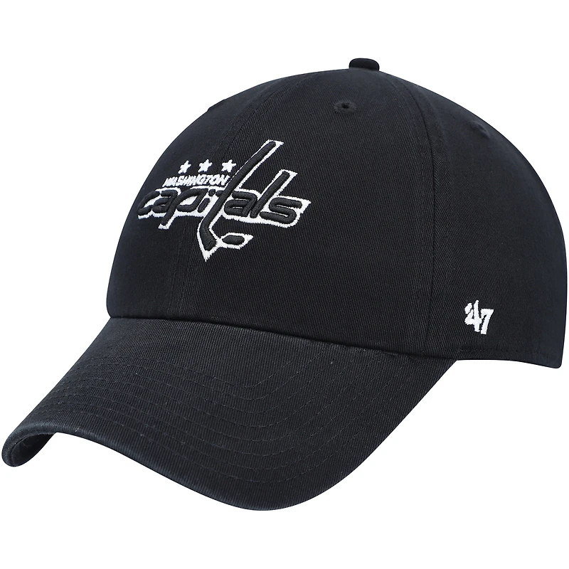 Casquette ajustable Clean Up des Capitals de Washington '47 noire pour homme