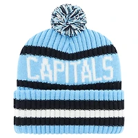 Bonnet en tricot à revers Bering '47 bleu clair Washington Capitals Cherry Blossom pour hommes avec pompon