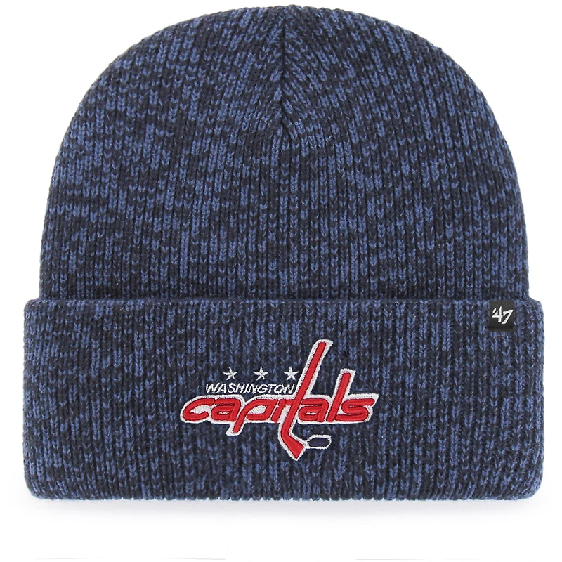 Bonnet en tricot à revers Brain Freeze des Capitals de Washington '47 bleu marine pour homme