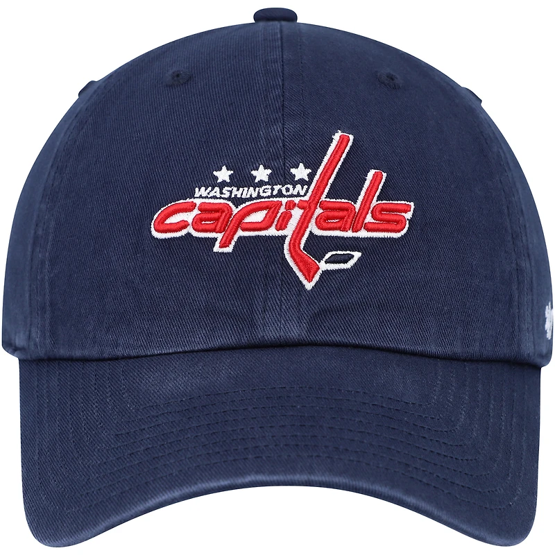 Casquette réglable Clean Up des Washington Capitals '47 bleu marine pour homme