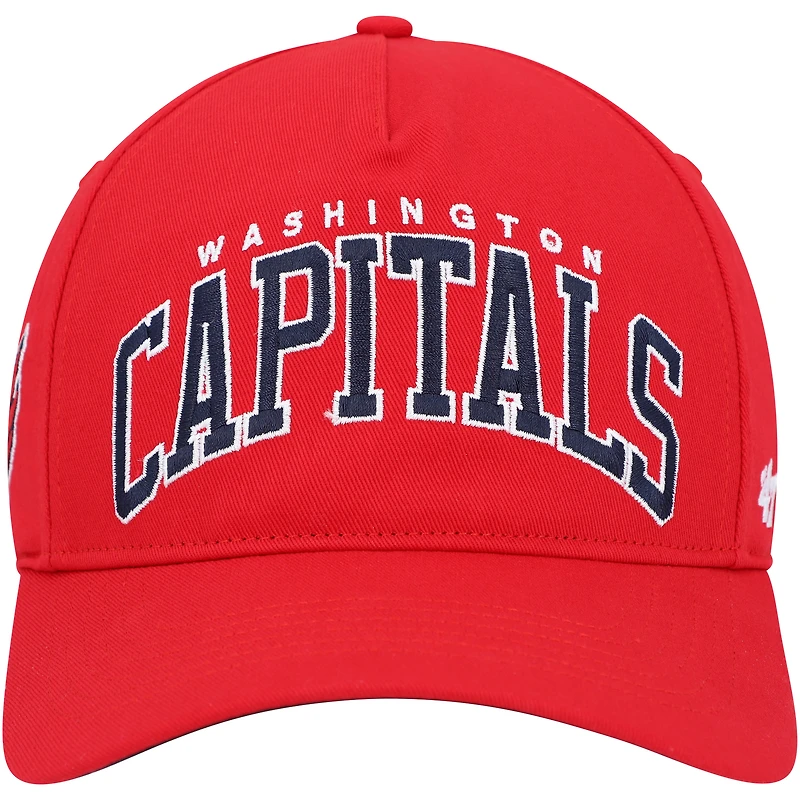 Casquette '47 Red Washington Capitals Block Arch Hitch Snapback pour homme