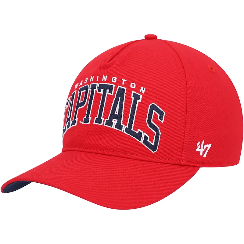 Casquette '47 Red Washington Capitals Block Arch Hitch Snapback pour homme