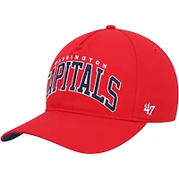 Casquette '47 Red Washington Capitals Block Arch Hitch Snapback pour homme