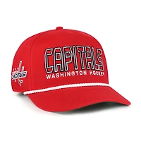 Casquette ajustable Byline Hitch rouge des Capitals de Washington 1947 pour homme
