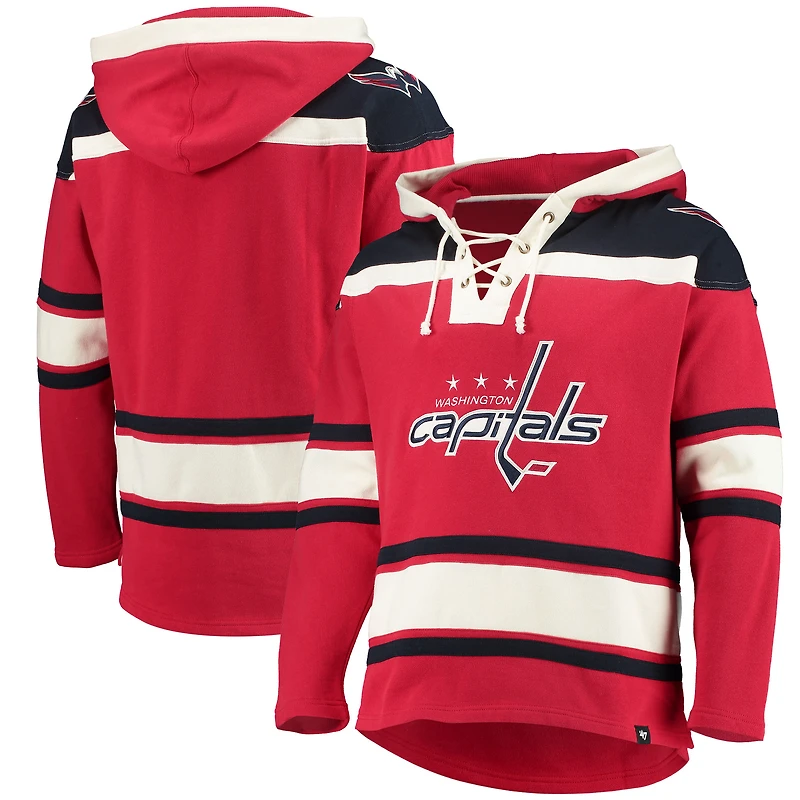 Men's '47  Red Washington Capitals Superior Lacer Hoodie