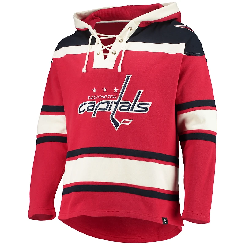 Sweat à capuche rouge '47 pour homme des Washington Capitals Superior Lacer