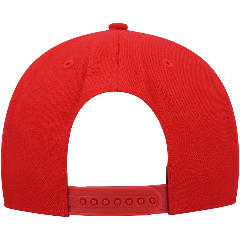 Casquette '47 Red Washington Capitals Sure Shot Captain Snapback pour homme