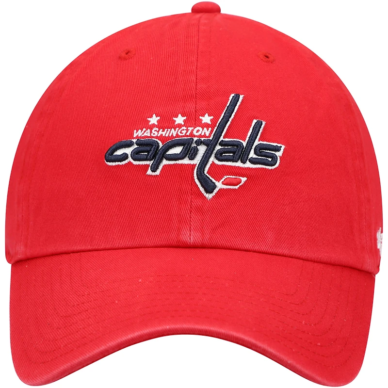 Casquette réglable '47 Red Washington Capitals Team Clean Up pour homme
