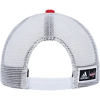 Men's adidas Red/White Washington Capitals Team Plate Trucker Snapback Hat