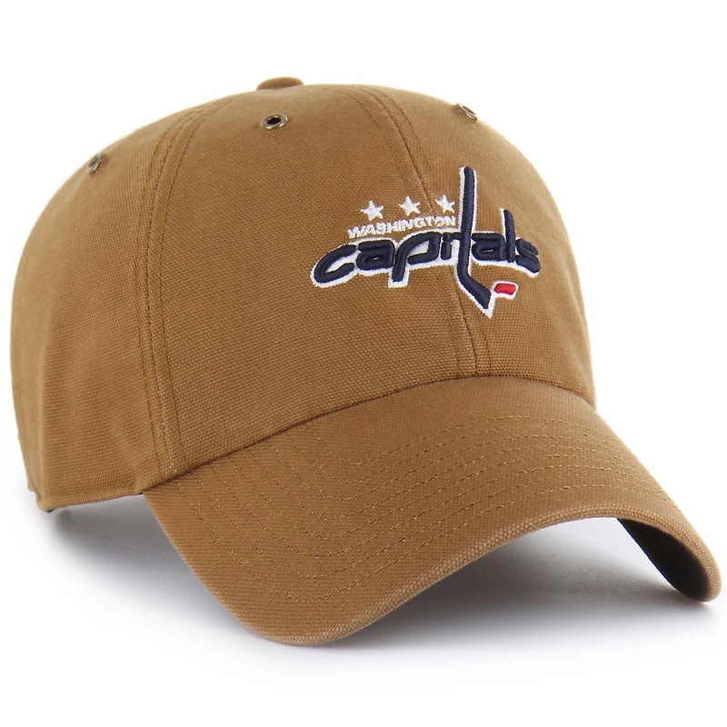 Men's Carhartt x '47 Brown Washington Capitals Clean Up Adjustable Hat