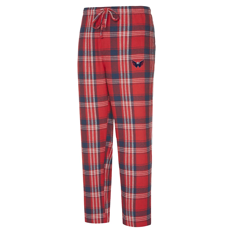 Men's Concepts Sport Red/Navy Washington Capitals Region Flannel Sleep Pants