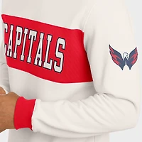 Men's Darius Rucker Collection by Fanatics  Cream Washington Capitals Colorblock Pullover Sweatshirt