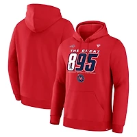 Sweat à capuche The Great 895 pour homme, fanatiques de la LNH, Alexander Ovechkin, meilleur buteur tous les temps des Capitals Washington, Athletic Red