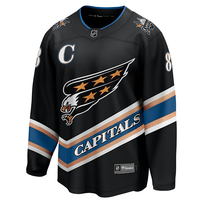 Maillot de joueur alternatif Premier Breakaway 50e anniversaire des Washington Capitals Alexander Ovechkin pour hommes Fanatics noir