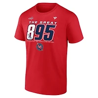 T-shirt Fanatics pour homme Alexander Ovechkin, meilleur buteur de tous les temps la LNH des Capitals Washington, The Great 895