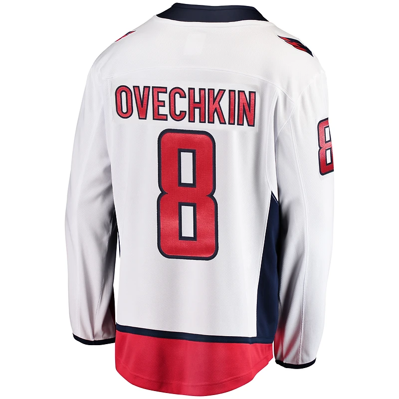 Maillot de joueur échappé des Capitals Washington Fanatics Alexander Ovechkin pour hommes, blanc