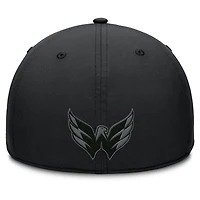 Casquette Fanatics noire authentique pour homme des Washington Capitals, équipe de route professionnelle, code Flex