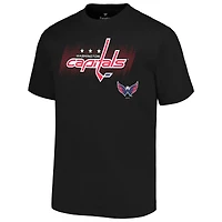 T-shirt noir Fanatics pour hommes des Capitals de Washington Big & Tall avec le mot-symbole