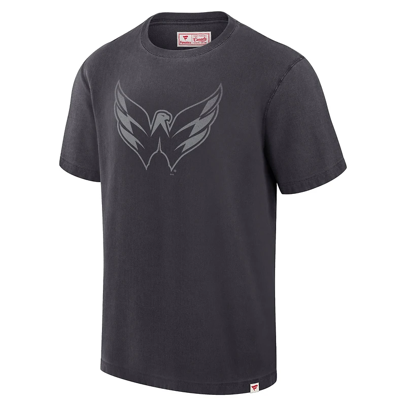 T-shirt noir pour hommes Fanatics des Capitals de Washington fabriqué au Canada