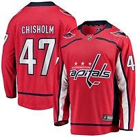 Maillot rouge à domicile des Capitals de Washington, Declan Chisholm, Fanatics pour hommes