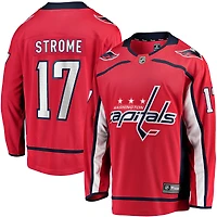 Maillot de joueur échappé à domicile Fanatics Dylan Strome rouge des Capitals Washington pour hommes