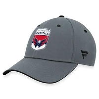 Men's Fanatics  Gray Washington Capitals Authentic Pro Home Ice Flex Hat