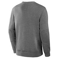 Men's Fanatics Heather Gray Washington Capitals Decades Collection Legendary Fleece Pullover Sweatshirt
