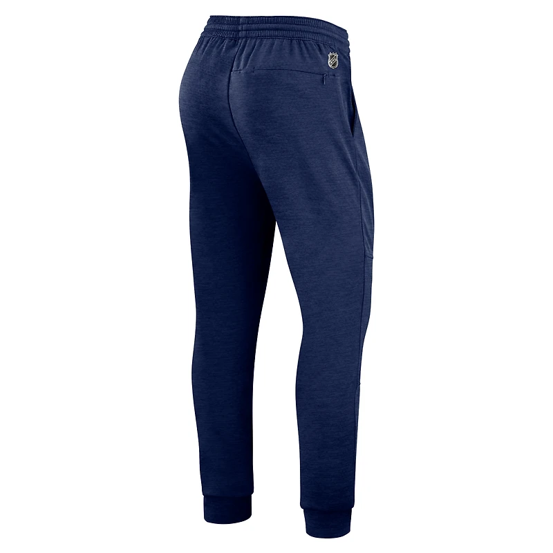 Men's Fanatics Heather Navy Washington Capitals Authentic Pro Road Jogger Sweatpants