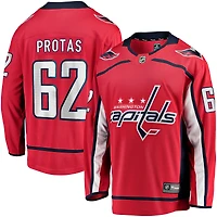 Men's Fanatics Ilya Protas Red Washington Capitals Home Breakaway Jersey