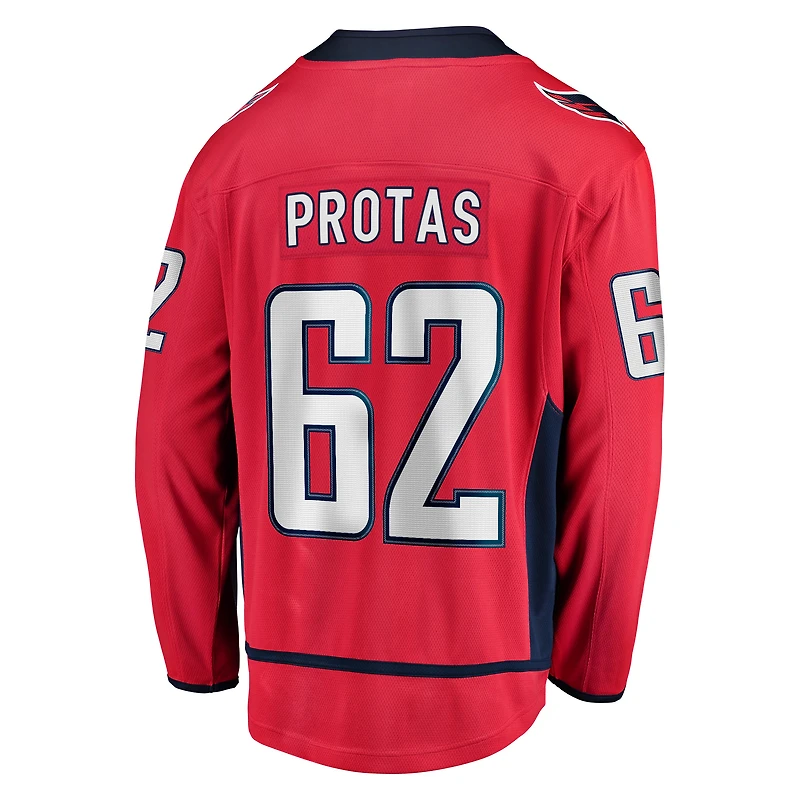 Men's Fanatics Ilya Protas Red Washington Capitals Home Breakaway Jersey