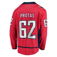 Men's Fanatics Ilya Protas Red Washington Capitals Home Breakaway Jersey