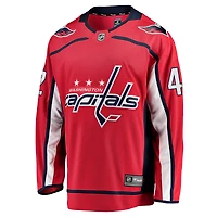 Maillot de joueur échappé à domicile Fanatics Martin Fehervary des Capitals Washington, rouge