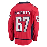 Maillot de joueur échappé à domicile Fanatics Max Pacioretty des Capitals Washington pour hommes, rouge