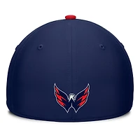 Men's Fanatics Navy/Red Washington Capitals Authentic Pro Rink Team Code Flex Hat