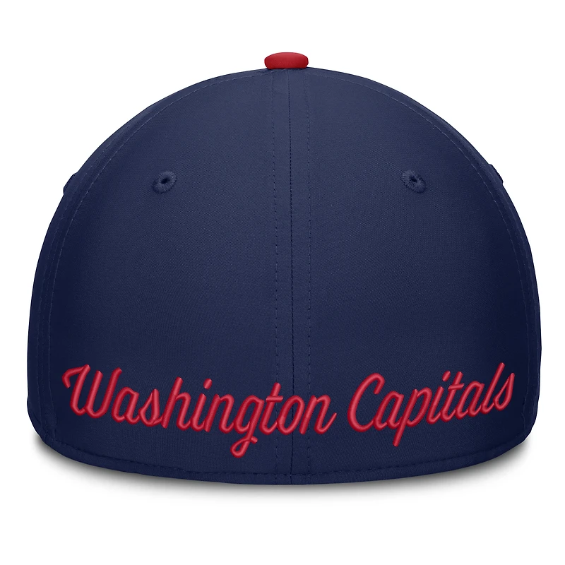 Men's Fanatics  Navy/Red Washington Capitals Flex Fit Hat