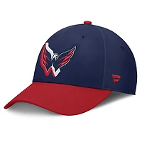Men's Fanatics  Navy/Red Washington Capitals Flex Fit Hat