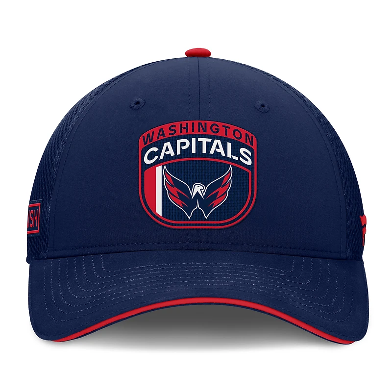 Men's Fanatics Navy Washington Capitals Authentic Pro Home Ice Trucker Adjustable Hat