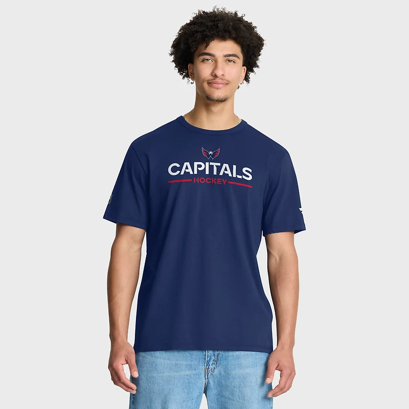 Men's Fanatics Navy Washington Capitals Authentic Pro Primary T-Shirt