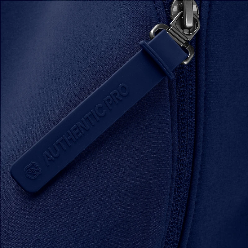 Veste zippée intégrale Authentic Pro Rink pour homme, bleu marine, des Capitals de Washington