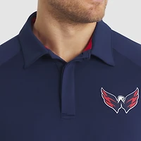 Men's Fanatics Navy Washington Capitals Authentic Pro Rink Raglan Polo